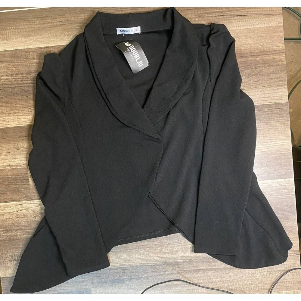 Black Doublju Women's 3XL Blazer NWT